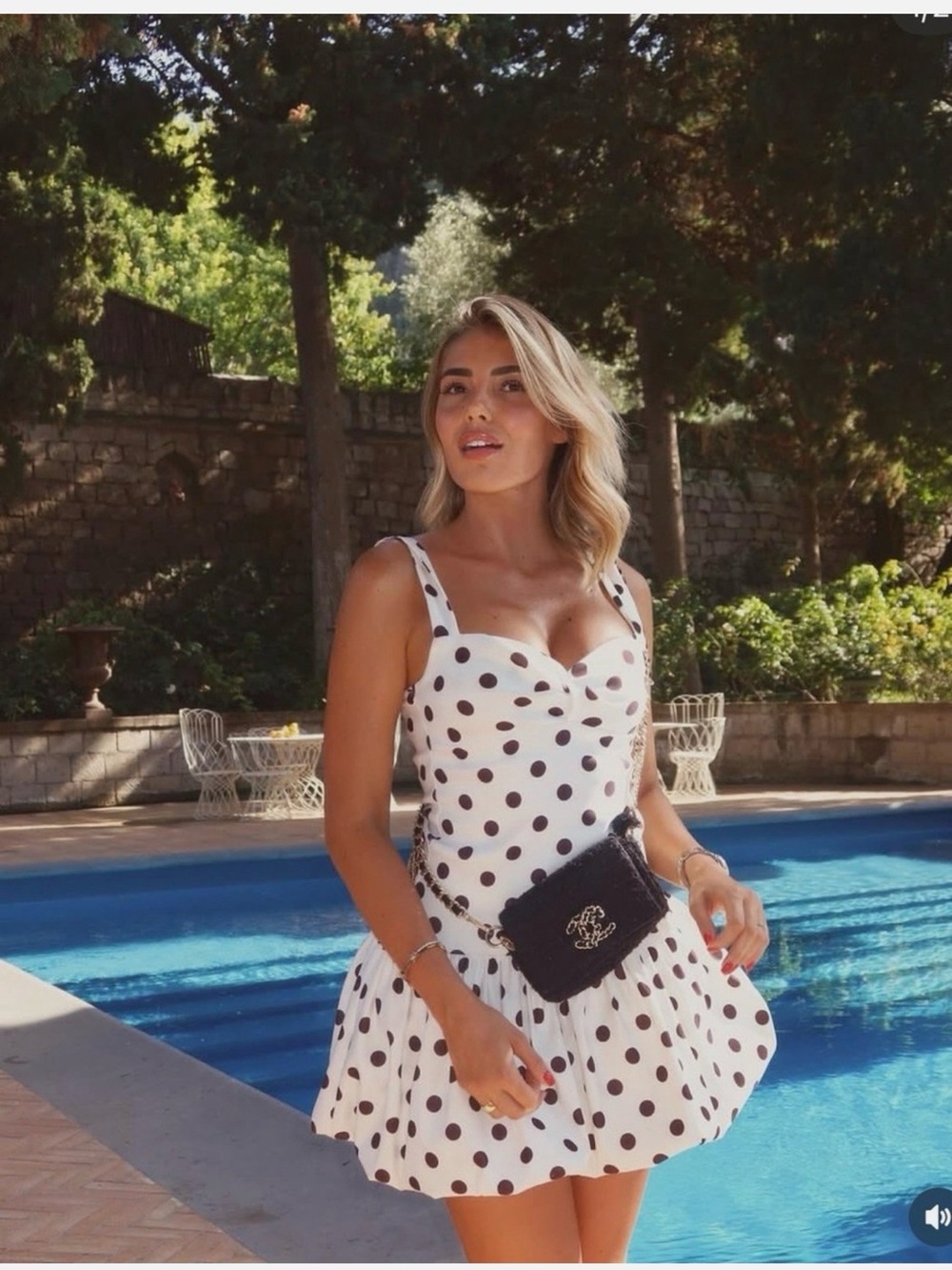 ZARA MINI SHORT DRESS, SIZE L : POLKA DOT BALLOON PRINT, BRAND NEW